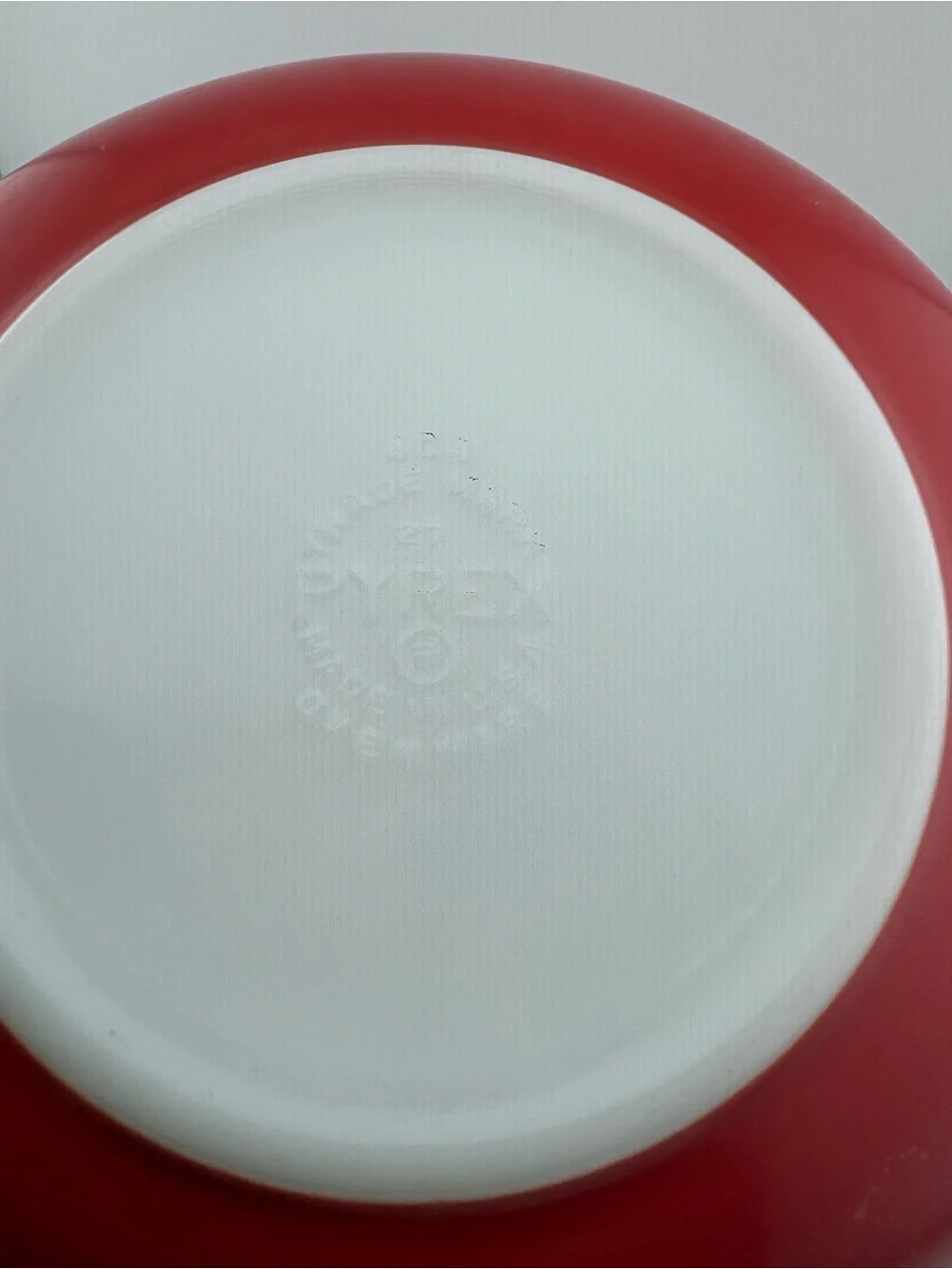 Vintage Pyrex 404 Red Mixing Bowl
